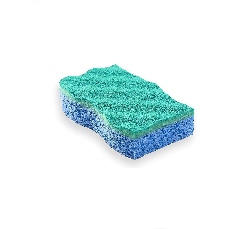 Éponges écologiques double face en cellulose - Lot de 6 pour un lavage puissant et sans traces de la vaisselle et un nettoyage polyvalent