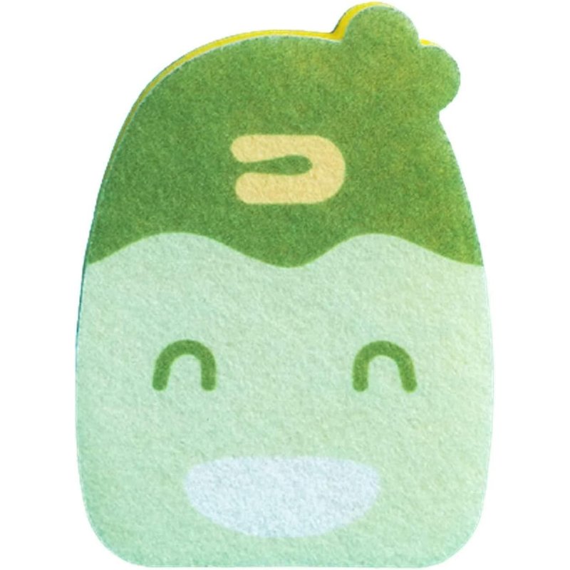 Éponges de nettoyage anti-rayures au design coloré et dessin animé ¿ Sans danger pour toutes les surfaces, manche ergonomique, lot de 4