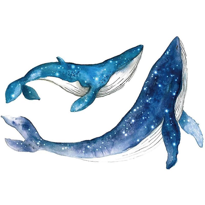 Stickers Muraux Baleines Pour Chambre D'enfant - Autocollants En Pvc Sur Le Thème De L'océan Pour Chambre D'enfant Et Salle De Jeux - Faciles À Appliquer Et À Retirer