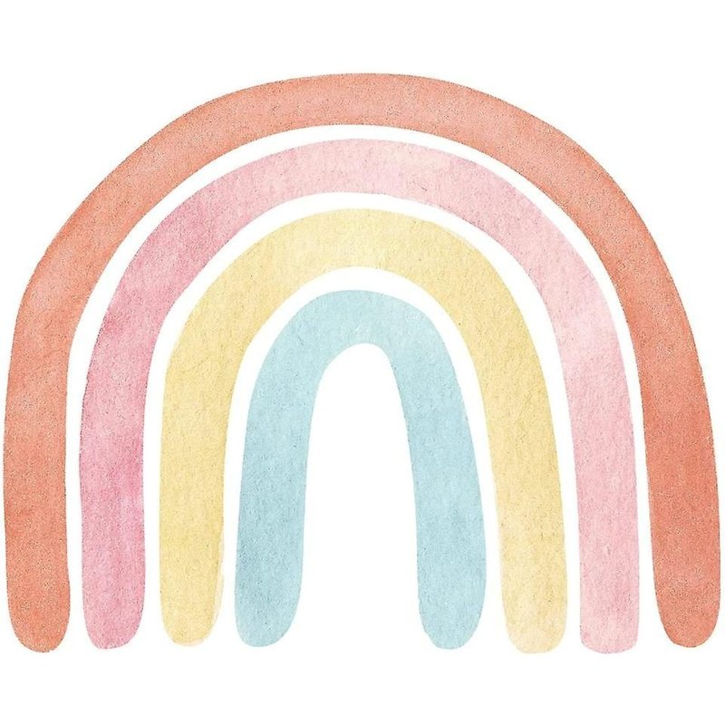 Sticker Mural Arc-En-Ciel Coloré Pour Chambre D'enfant - Autocollant Amovible En Pvc Pour Décoration De Chambre D'enfant Et De Salle De Jeux - 70 X 57 Cm