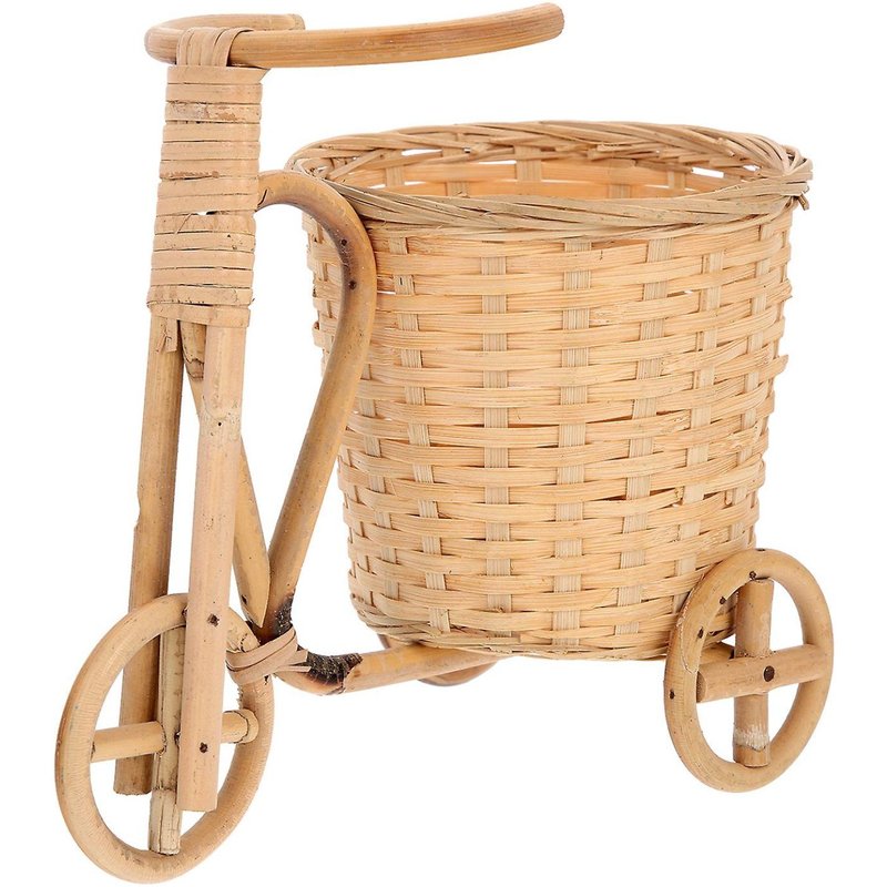 Panier Tricycle En Bambou Écologique ¿ Rangement Et Décoration Élégants Pour La Maison, Les Mariages Et Les Cadeaux ¿ Design Tissé À La Main