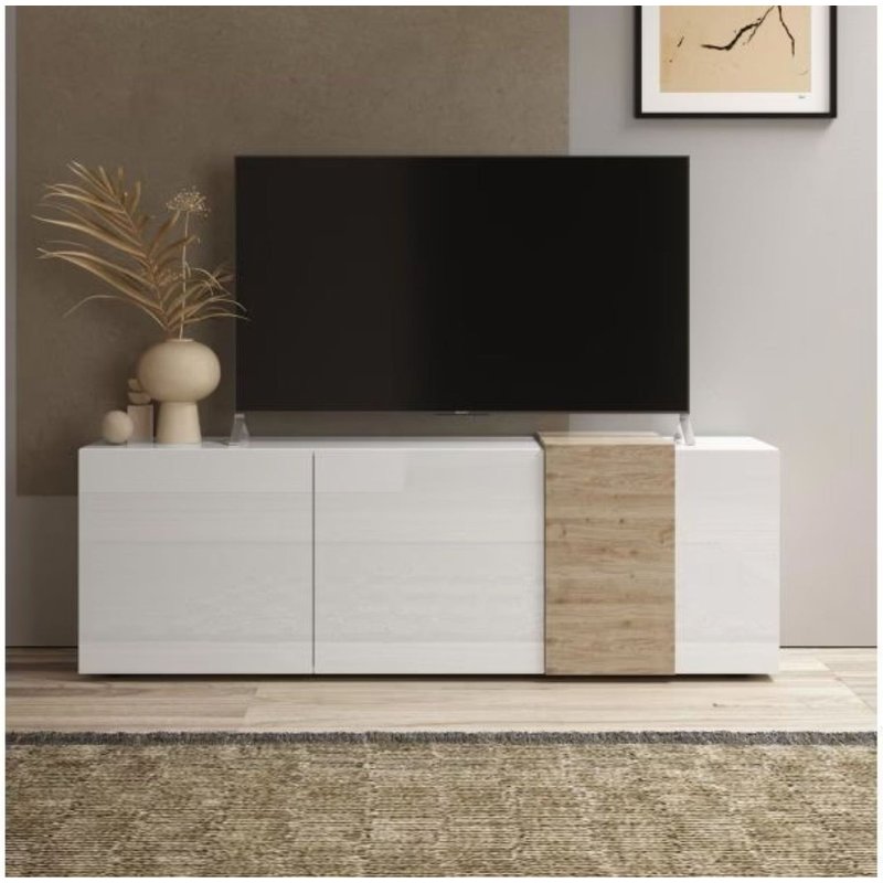 Meuble Tv Venus Blanc ChĂȘne