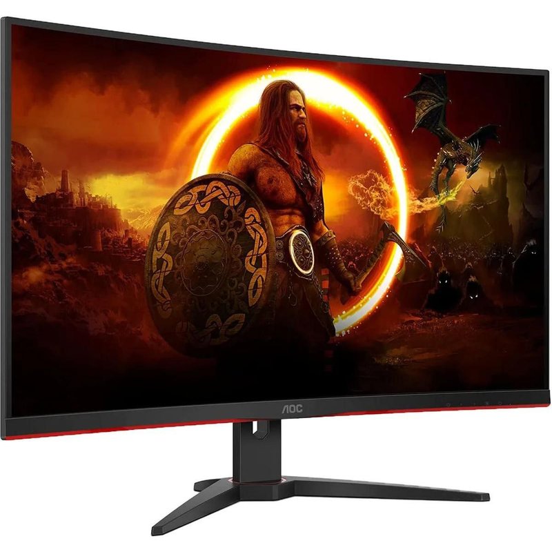 AOC Gaming C32G2ZE/BK - Écran LED - jeux - incurvé - 32" (31.5" visualisable) - 1920 x 1080 Full HD (1080p) @ 240 Hz - VA - 300 cd/m² - 3000:1 - 1 ms - 2xHDMI, DisplayPort - noir