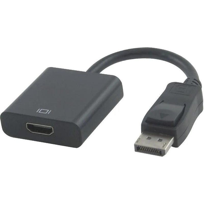 Lineaire - Adaptateur vidéo - DisplayPort mâle pour HDMI femelle - 10 cm - noir