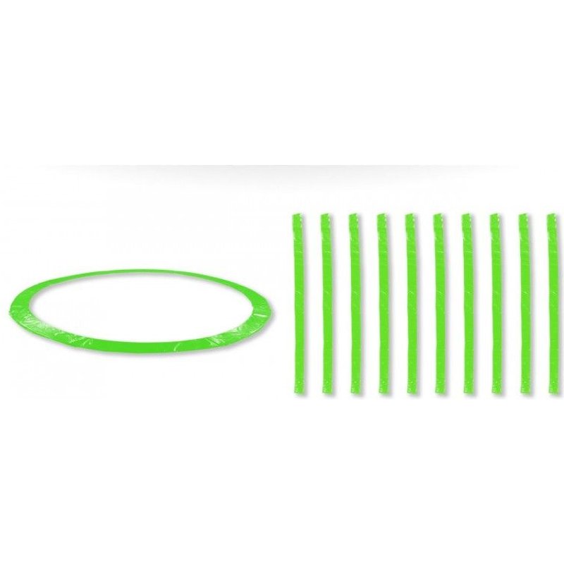 Accessoires Trampoline Pack Relooking Trampoline 12ft - 366cm - 10 Perches - Vert Pomme
