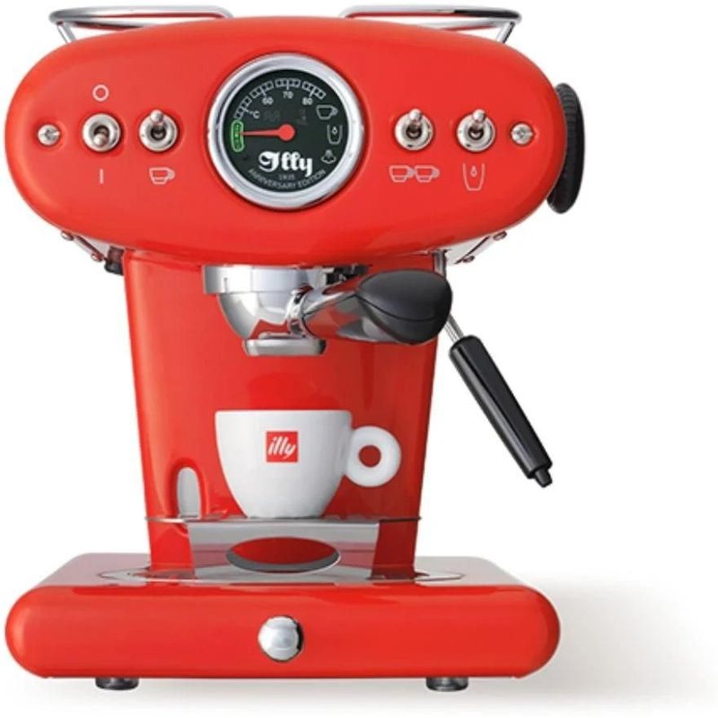 Illy X1 Anniversary - Compatible ESE et Café Moulu - Rouge