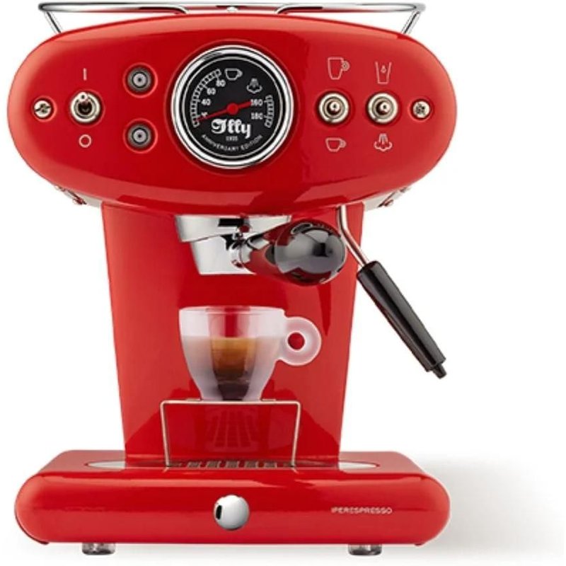 Machine à Café Illy Iperespresso X1 Anniversary Eco Mode - Rouge - 8 Capsules Offerte
