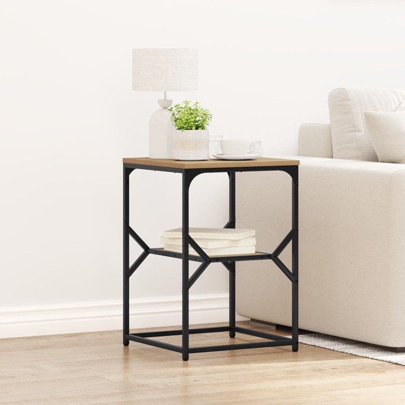 Table D'appoint Vidaxl Artisan ChĂȘne 41x40x60 Cm Bois D'ingĂ©nierie