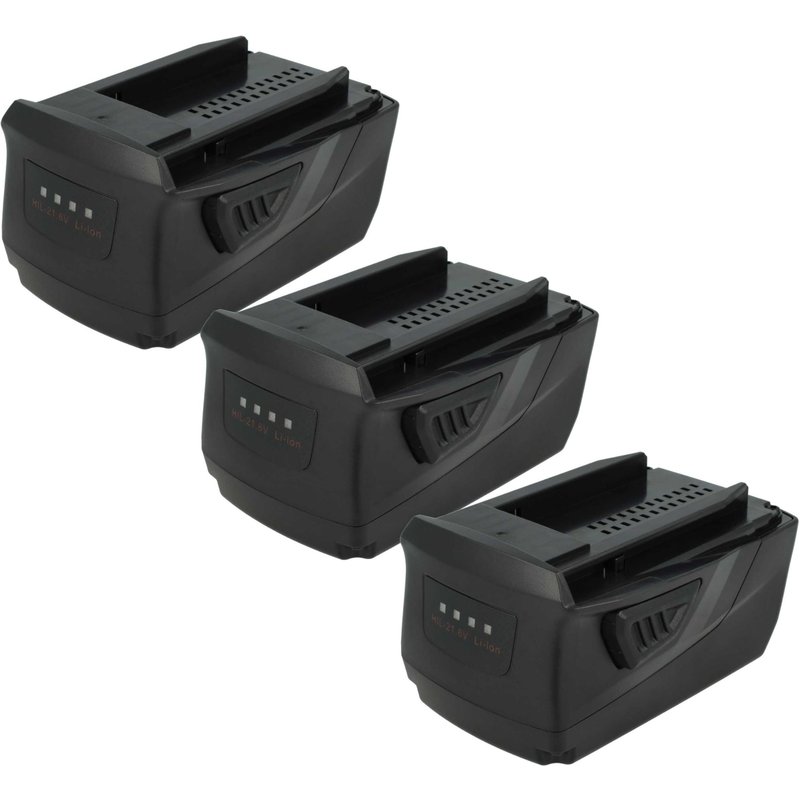 vhbw 3x Batterie compatible avec Hilti NPR 19-A, NPR 32 PE-A22, NPR 32-A, NUN 54-A22, NCT 85-A outil électrique (6000 mAh, Li-ion, 21,6 V)