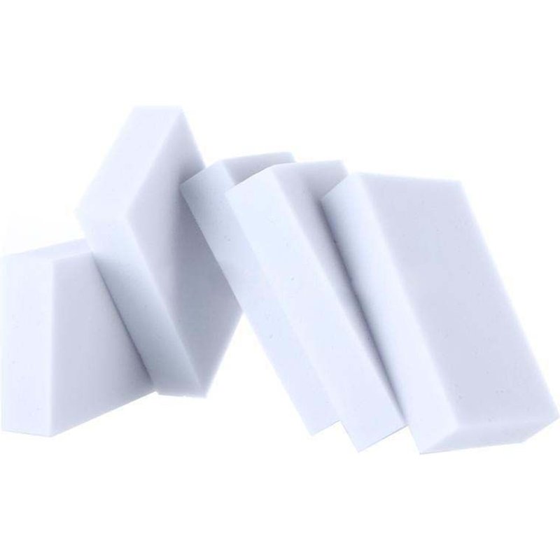 100Pcs Gomme en Mousse de MéLamine Nettoyant éPonge Magique Multifonctionnel Blanc Doux