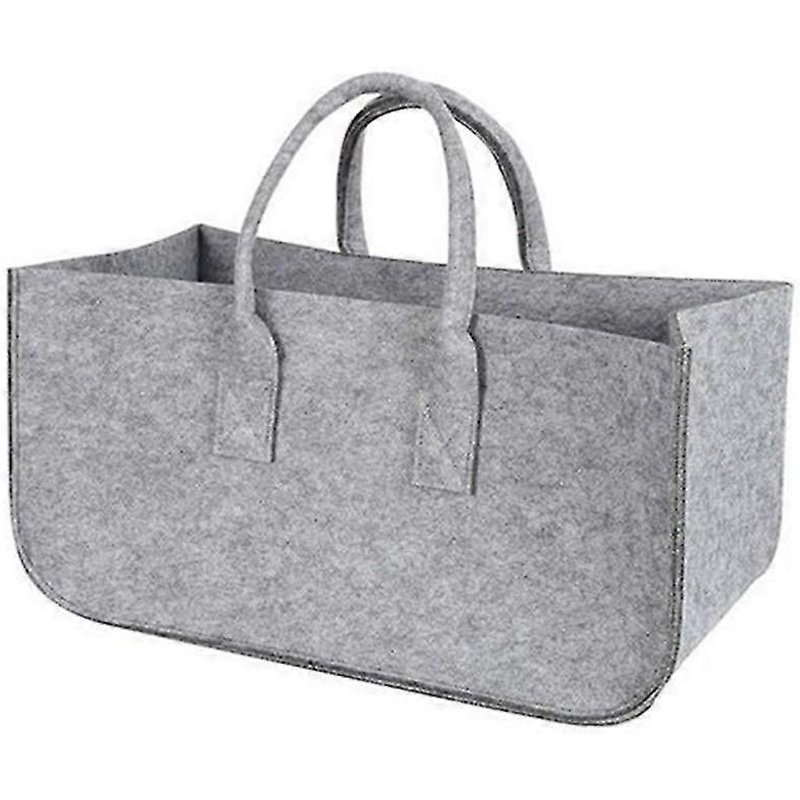 Cheminée Bois Feutre Sac De Rangement Panier Rack Bois De Chauffage Poche, Feutre Pliable Porte-Bois Panier Gr