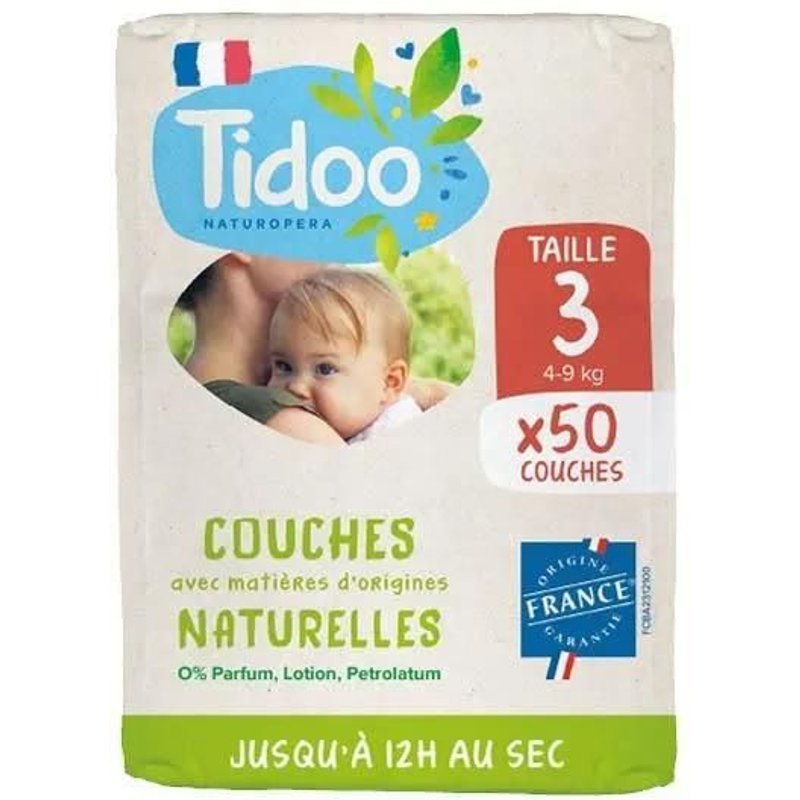Tidoo Couche Écolabellisée Taille 3 (4-9kg)