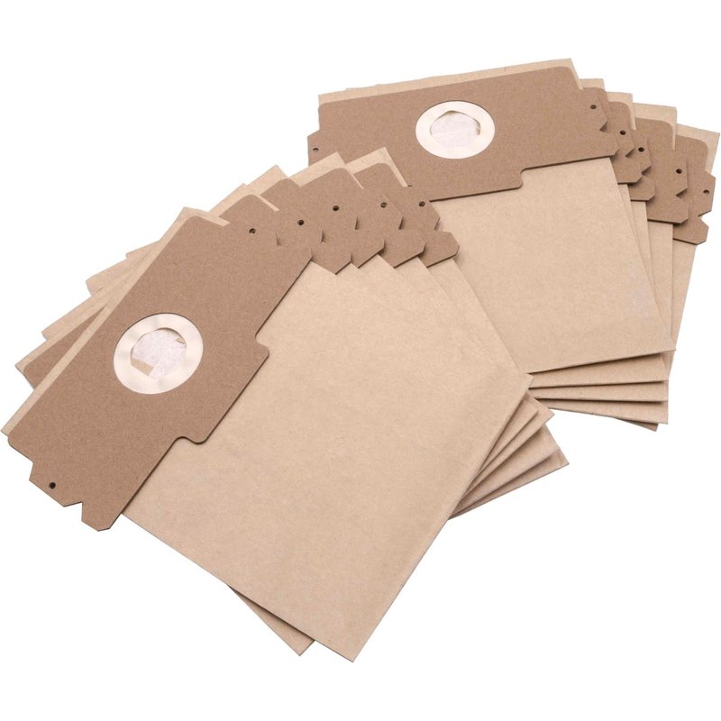 vhbw 10x Sacs remplacement pour Singer Super AS 1-3 pour aspirateur - 26cm x 21cm marron