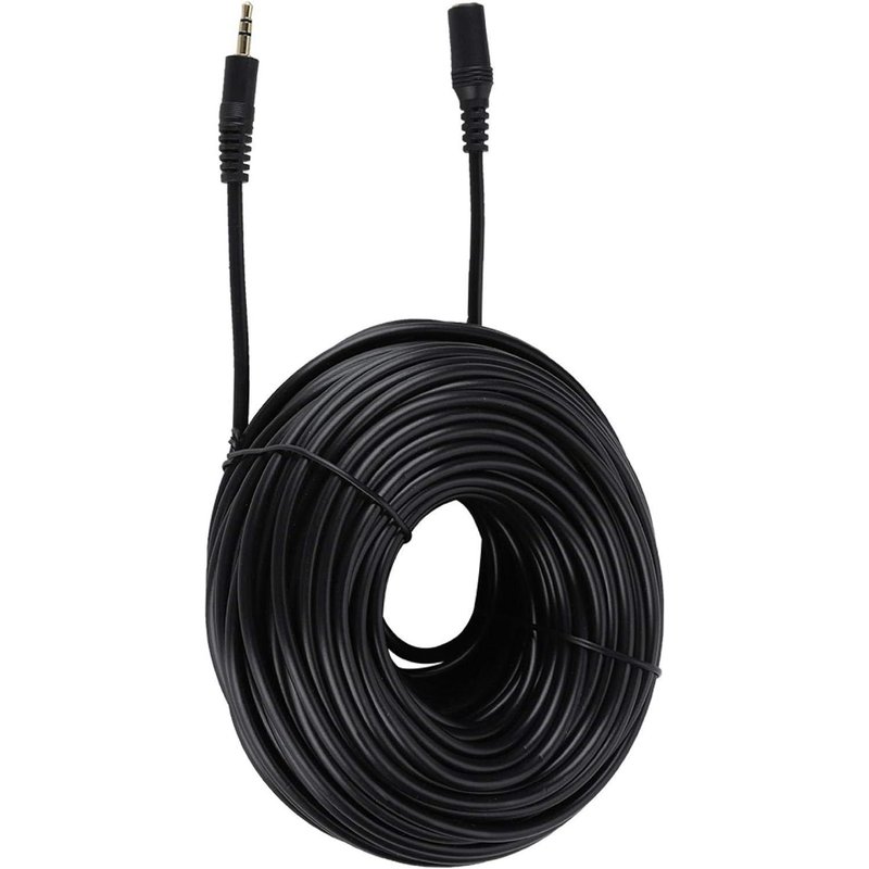 Câble Audio Stéréo HiFi Câble Jack Aux 3.5mm Câble D'extension Audio Mâle à Femelle avec Son HiFi Stéréo pour Casque de Smartphone Noir(30m)