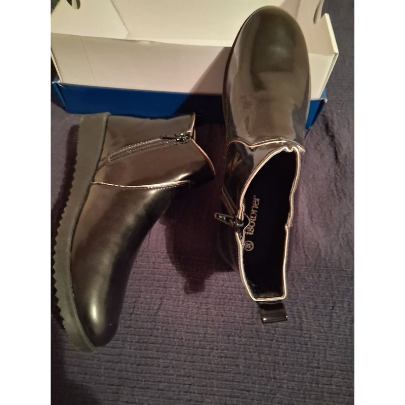 Boots Pluie Vernies Isotoner T38 Neuves