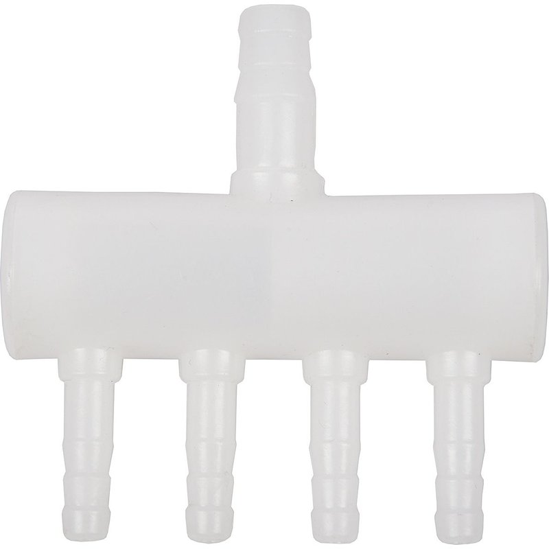 Plastique 4 Voies Aquarium Oxygène Tube Raccord Répartiteur Collecteur