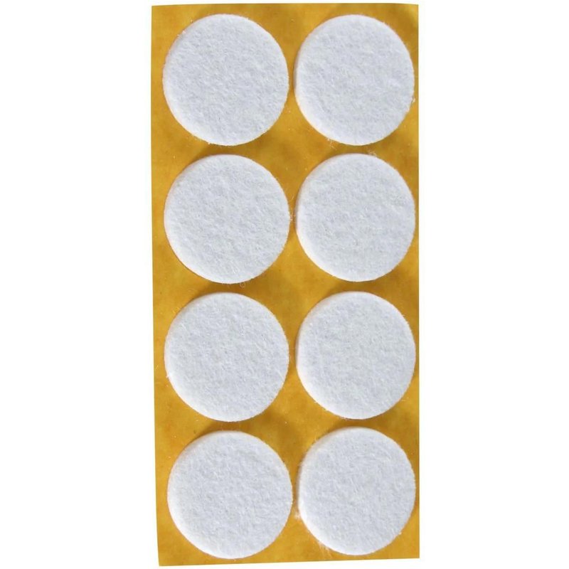 Rondelles Feutre Adhésives Diamètre 28 Mm, Par 8 Fackelmann