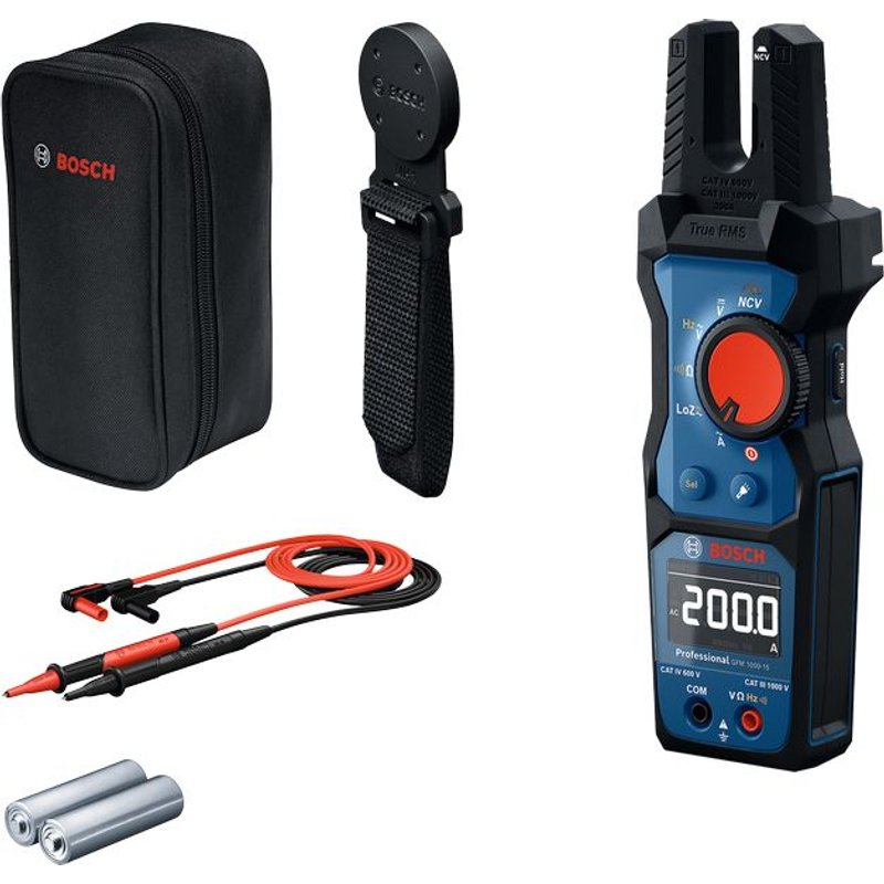 Multimètre fourche True RMS GFM 1000-15 + MH 1 0601077401 - Bosch