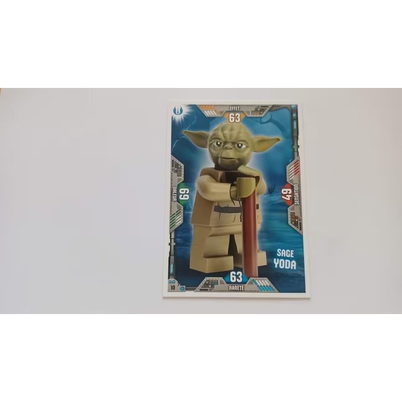 Carte Lego Star Wars Trading Card Collection Sage Yoda No 10