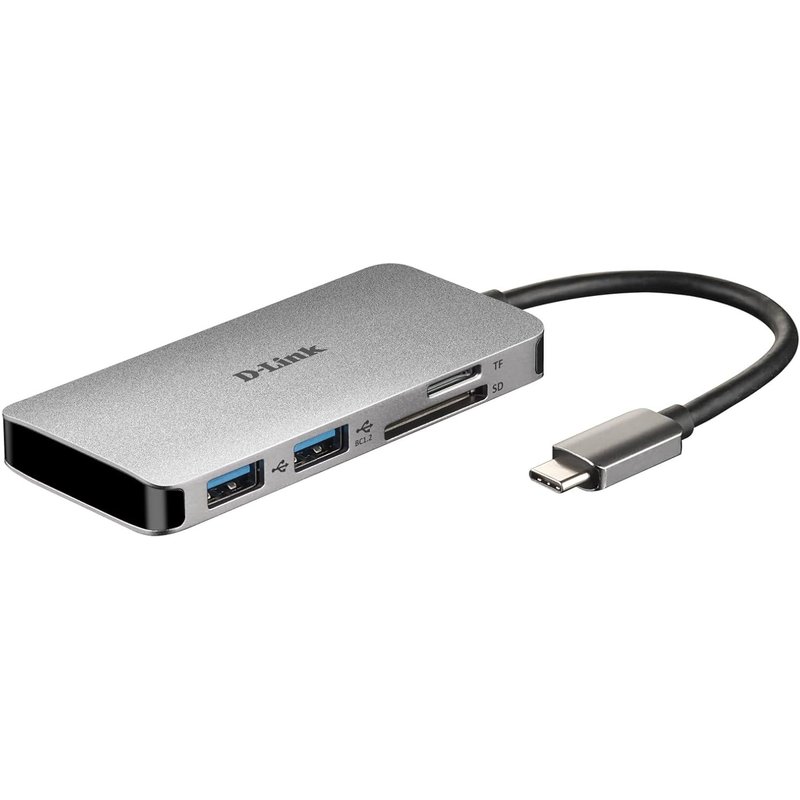 Hamiltion-Dub-M610 Hub Usb-C 6-En 1 Avec Hdmi/Lecteur De Carte/Power Deliveryidéal Pour Partager Une Connexion Entre Plusieurs Périphériques Usb