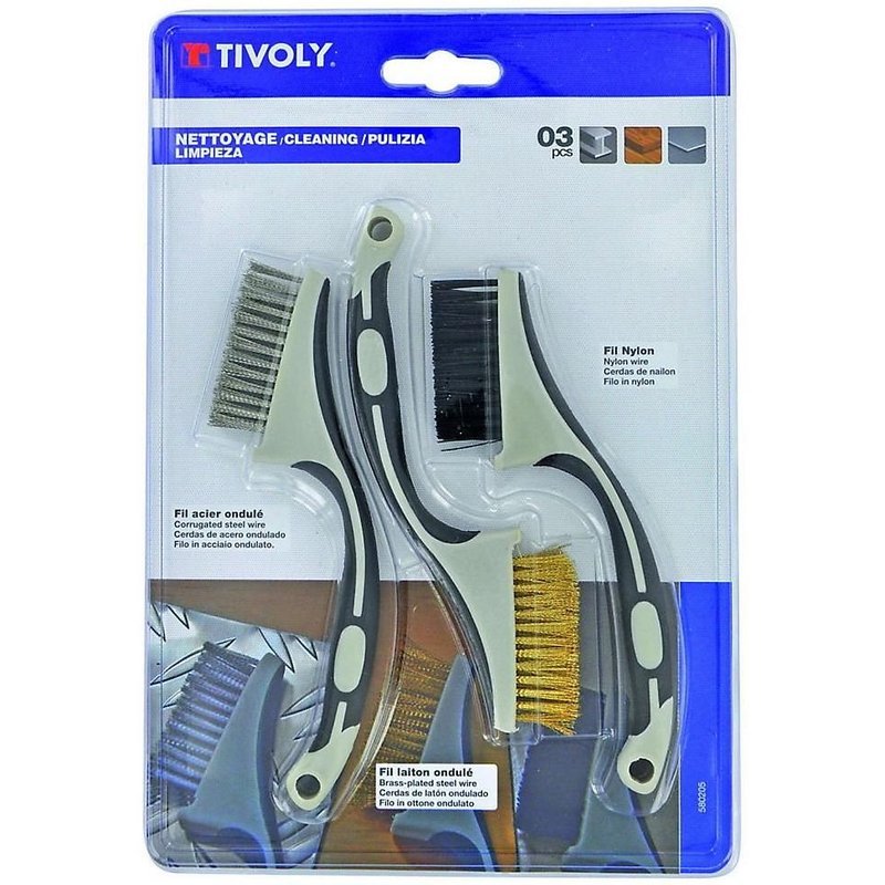 Kit de trois brosses Tivoly