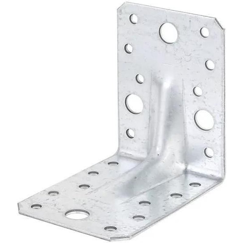 Équerre renforcée galvanisée 90 x 90 x 65 mm