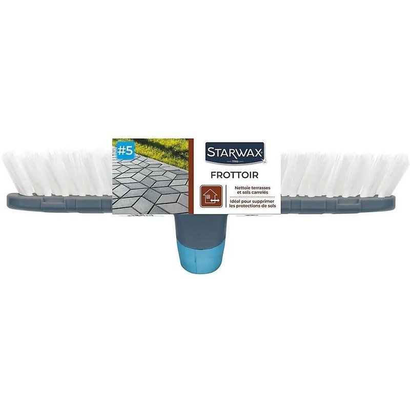 Frottoir pour terrasses et sols carrelés Starwax L.7,5 x H. 8 x P.27.5 cm