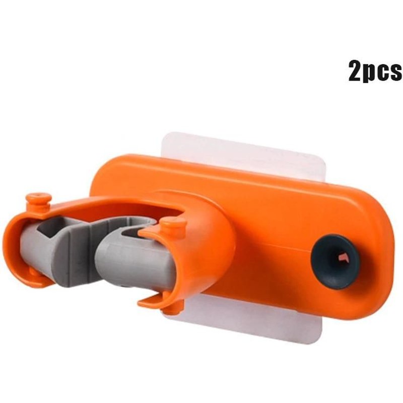 2/4/6pcs Vadrouille Balai Porte Organisateur Mural Antidérapant Auto-Adhésif Rangement Rack Cintres Pas De Poinçon Orange,2pcs