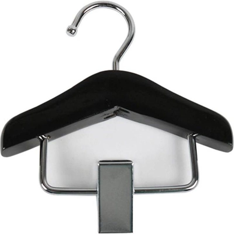 Mini Porte-Vêtements Pour Chien - Cintres En Bois Antidérapants Pour Pantalons Pour Animaux,Noir Noir