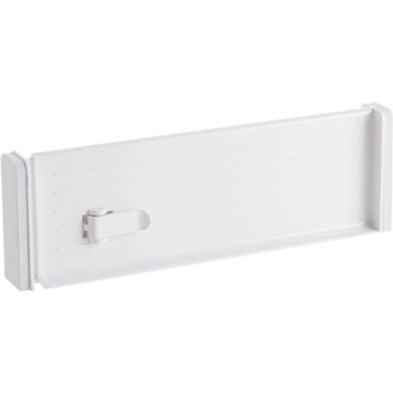 Séparateur De Rangement De Tiroir Rétractable Multifonctionnel Plaque De Séparation De Tiroir Polyvalente Blanc