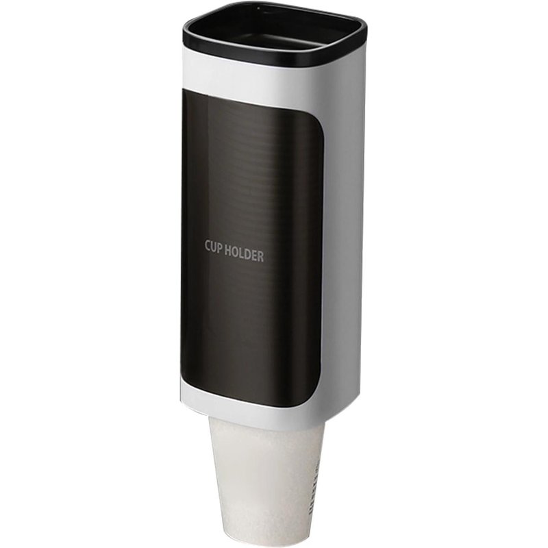 Porte-Gobelets En Papier Mural Sans Perforation Porte-Gobelets De Grande Capacité Pour La Maison / Les Bureaux Blanc,Tube Unique