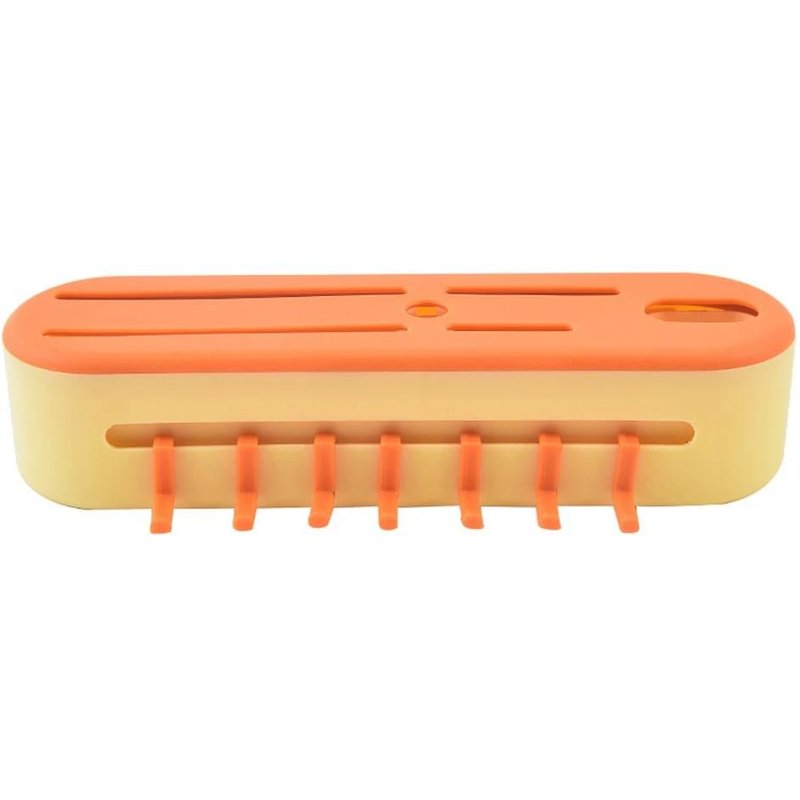 Porte-Cutter Mural - Support De Rangement Multifonctionnel Avec Crochets,Orange Orange