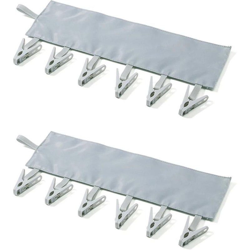 Porte-VĂȘtements Portable - SĂ©choir De Voyage Multifonctionnel,2pcs,Gris FumĂ© Gris FumĂ©,2pcs