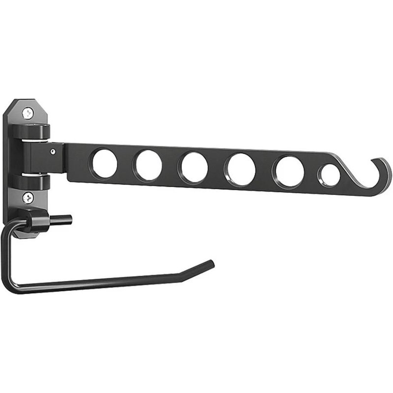 Porte-Vêtements Pliable En Aluminium - Support De Crochet À Bras Oscillant Pivotant,Blanc Blanc,Type A