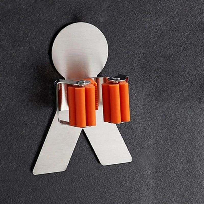 Porte-Balai De Vadrouille Porte-Balai Auto-Adhésif Porte-Balai Organisateur De Rangement Supports Muraux Pour Balais Simple