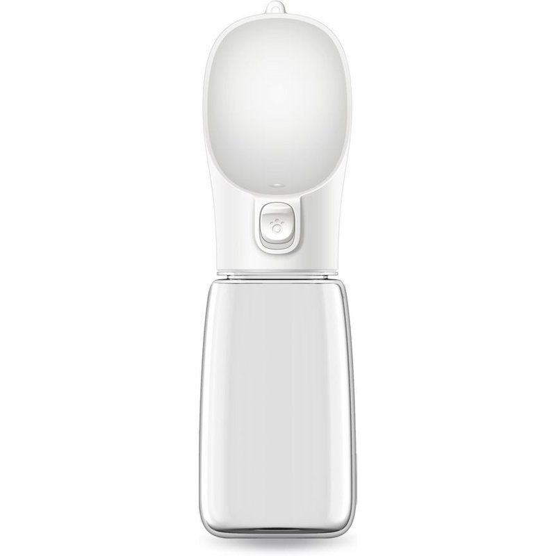 Bouteille D'Eau Portable Pour Chien Distributeur De Sacs Nourriture Pour Chiots Nourriture Pour Chats Bouteille D'Eau Pour Animaux De Compagnie 550ml Blanc