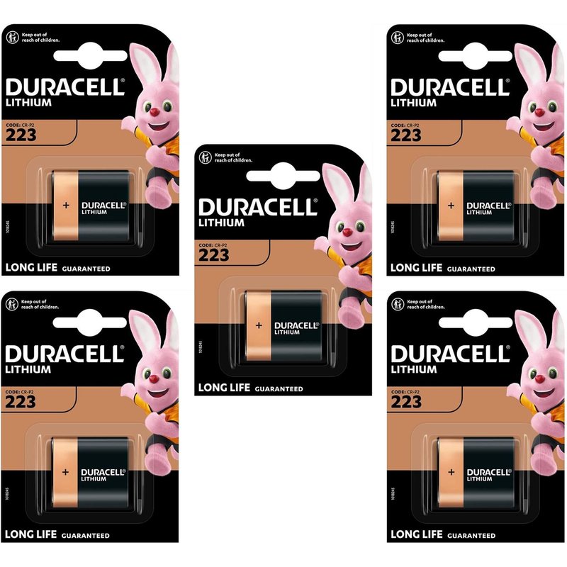 DURACELL Lot de 5 Piles photo Lithium Ultra DL 223 A