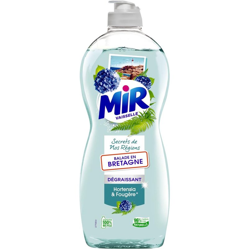 Mir Vaisselle Secrets de nos régions Bretagne ¿ Liquide Vaisselle (0.675L) ¿ Vaisselle Main
