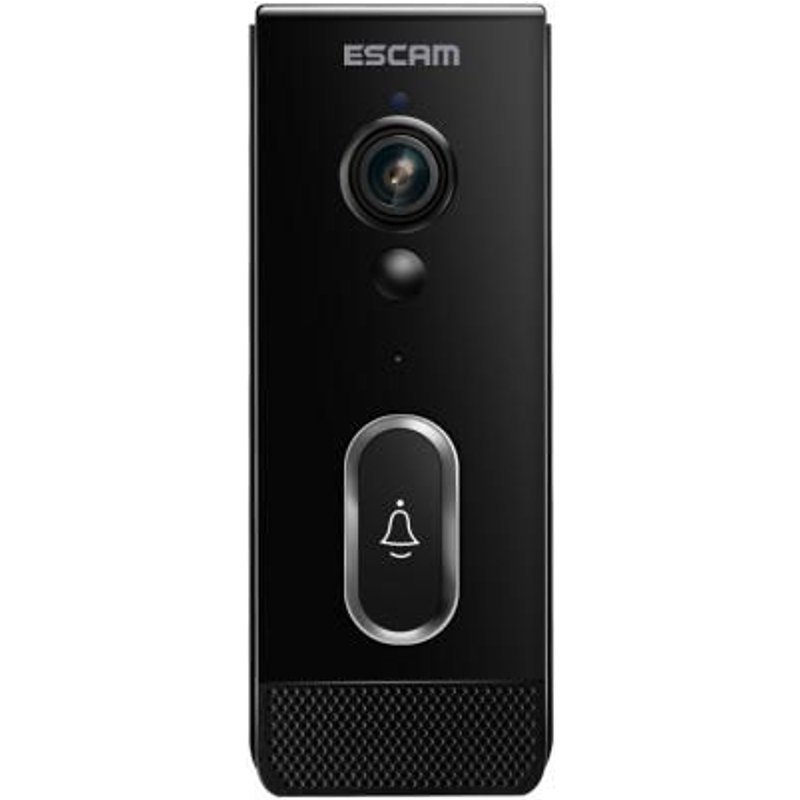 Sonnette sans fil intelligente ESCAM V5 Tuya 1080P avec vision nocturne et voix bidirectionnelle (noire) - V5