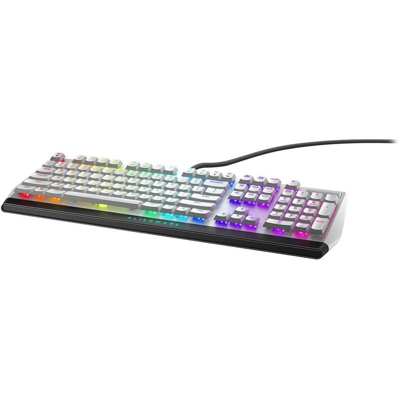 Alienware AW510K - Clavier - rétroéclairé - USB - commutateur : CHERRY MX Low Profile Red - lunar light - pour Alienware Area-51, Aurora, Aurora R10, Aurora R9, M15, M17; G5 5090; XPS 8940