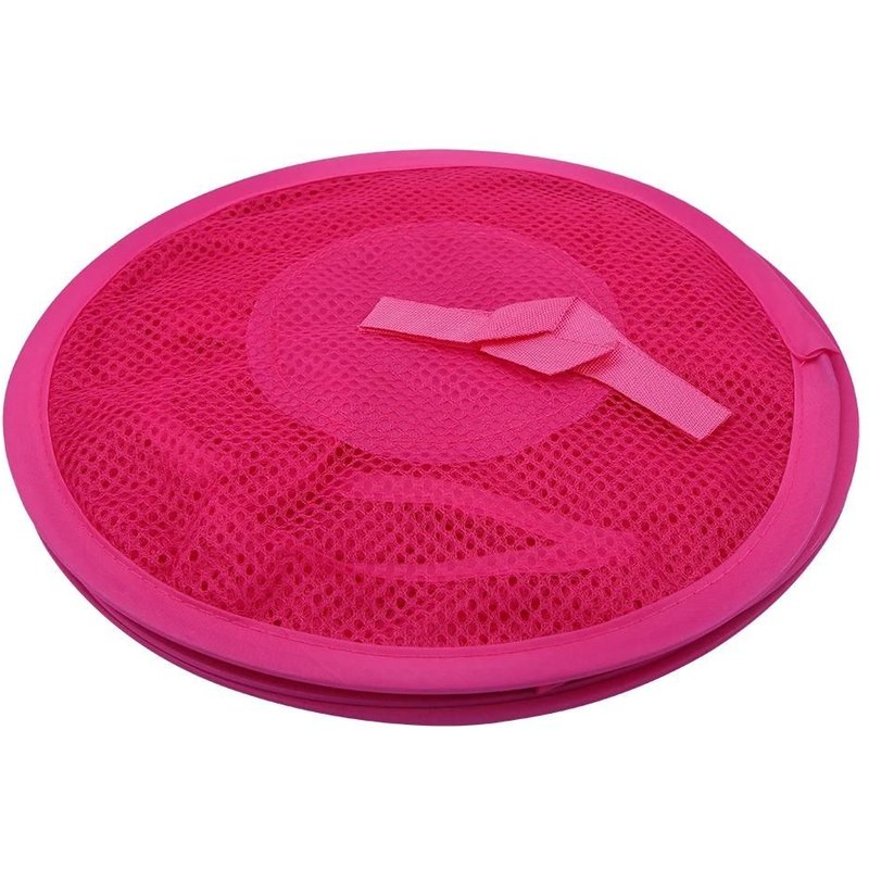 Multicouche Dry Rack Pliable Suspendu Filet Jouet Panier De Rangement Sous-Vêtements Organisateur Cage Rose Rouge
