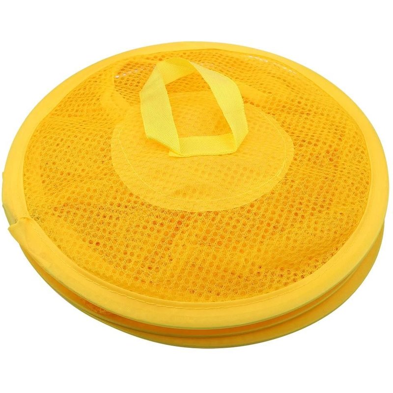 Multicouche Dry Rack Pliable Suspendu Filet Jouet Panier De Rangement Sous-Vêtements Organisateur Cage Jaune