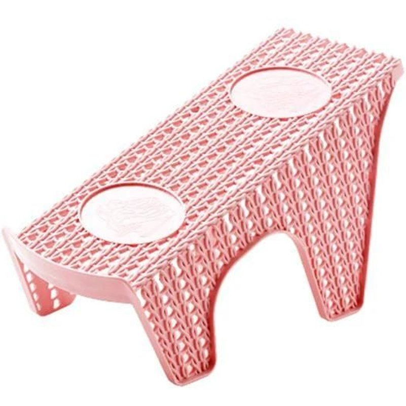 Organisateur De Support De Chaussures Double Couche En Plastique Support De Rangement Peu Encombrant (Rangée Simple Rose)