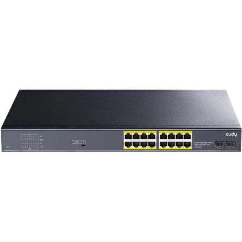 Cudy GS1020PS2 commutateur réseau Gigabit Ethernet (10/100/1000) Connexion Ethernet, supportant l'alimentation via ce port (PoE) Noir