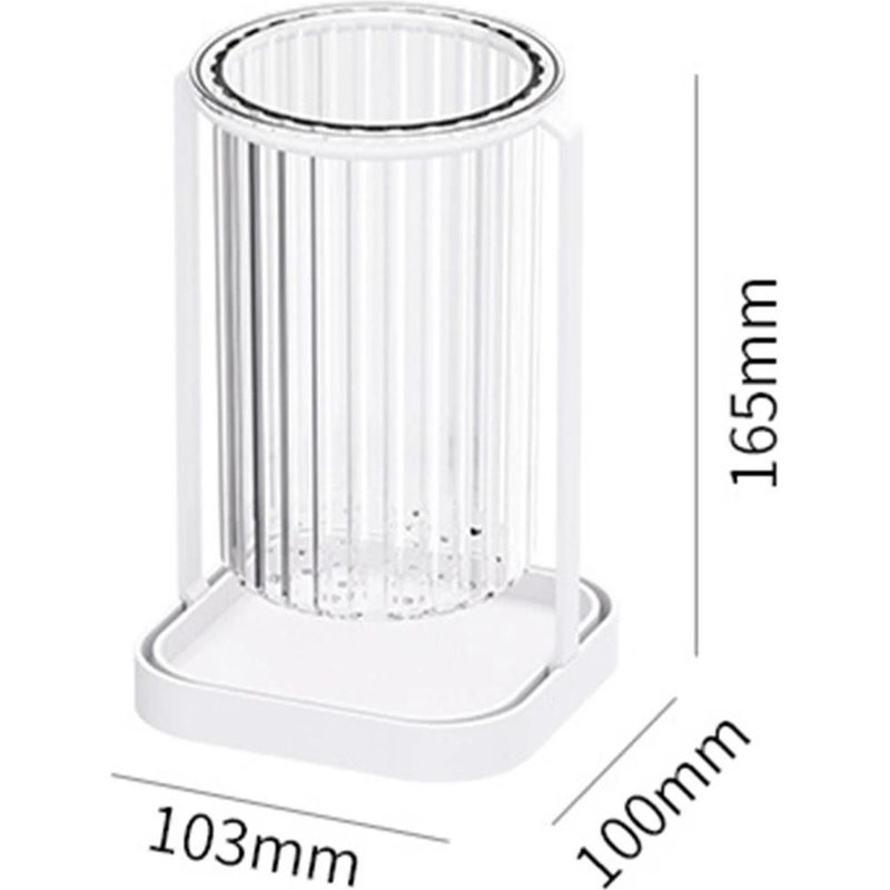 Ménage Drainant Baguettes Boîte De Rangement Polyvalent Cuisine Porte-Couverts Blanc Monoculaire