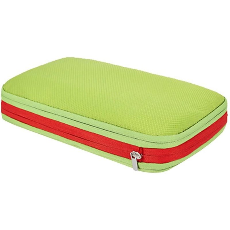 Sac De Rangement De Compression De Voyage Fermeture Éclair Sac D'emballage De Voyage Sac De Tri De Vêtements Portable Vert