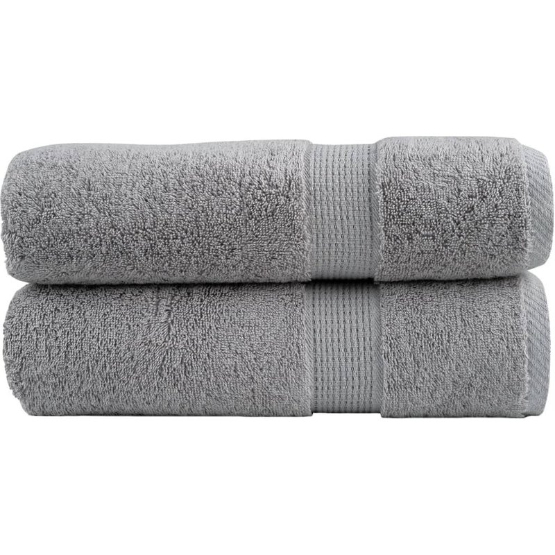 Vidaxl Serviettes De Bain De Qualité Supérieure Solund 2 Pcs Gris