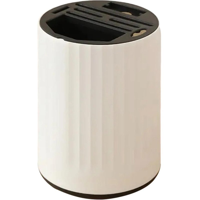 Cutters Rotatifs Support De Rangement Multi-Slot Cutter Chopsticks Boîte De Rangement Pour Comptoir De Cuisine Blanc Noir