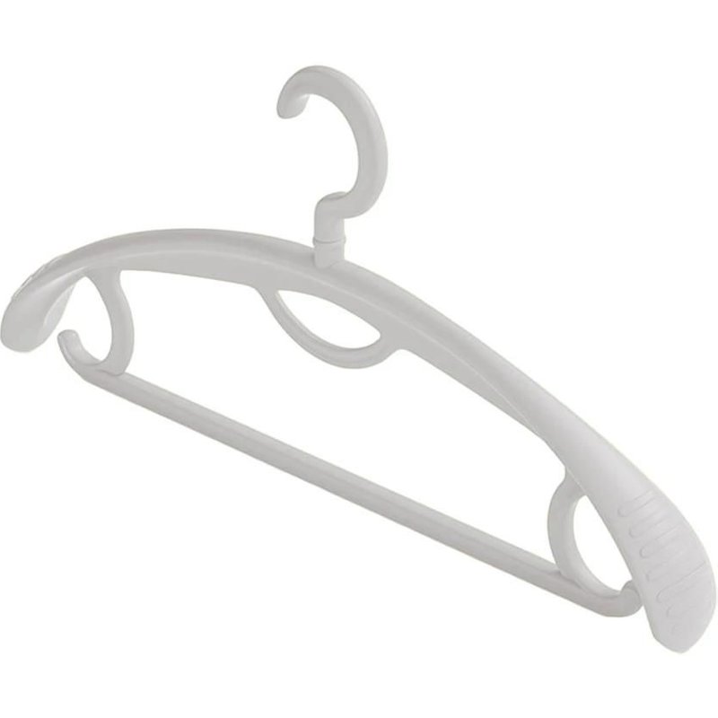 Porte-Vêtements Vintage Large Épaule Antidérapant Porte-Vêtements D'hiver Épais Séchoir À Vêtements Sec Humide Suspendu Porte-Vêtements Blanc,10pcs