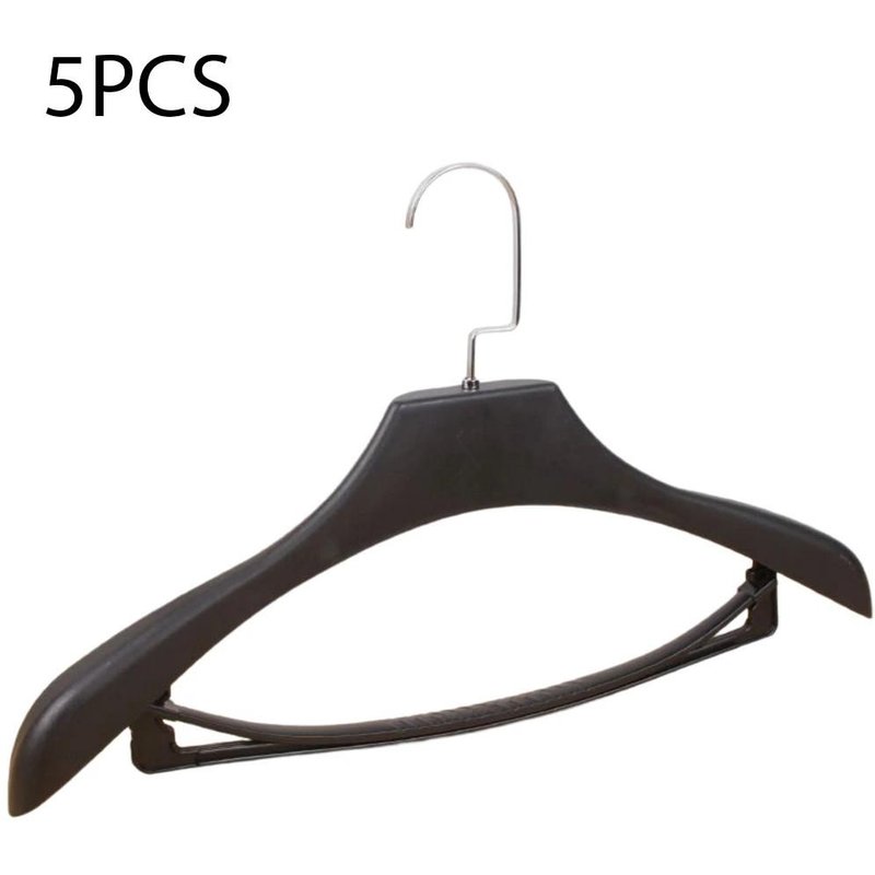 Ăpaule Large Sans Couture En Plastique Porte-VĂȘtements Magasin De VĂȘtements Costume Porte-VĂȘtements Ensemble VĂȘtements Suspendu Porte-VĂȘtements Noir,5pcs,Hommes 6